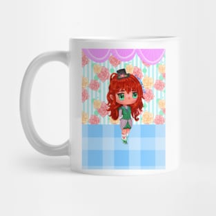 Cute Fashion Model Chibi Illustration Mug